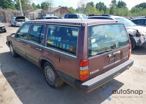 1989 Volvo 740 Gl из США, поврежденный, VIN YV1FX8858K1235452